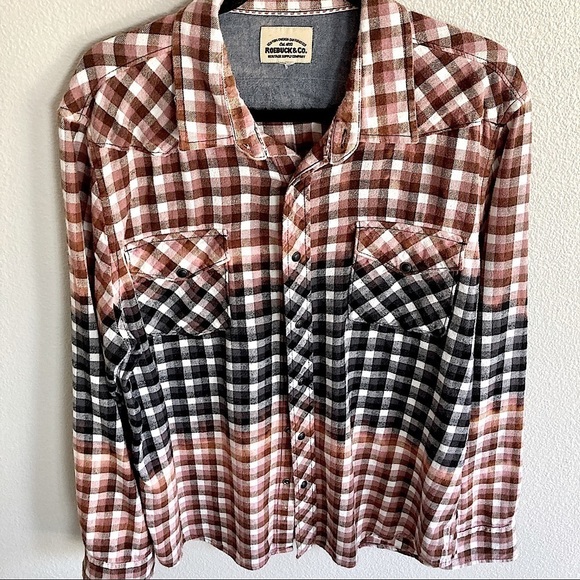 VINTAGE Sears Roebuck & Co Plaid Button Down Shirt - Picture 1 of 10